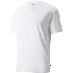 PUMA Ess+ Metallic Relaxed T-Shirt Herren PUMA white M