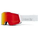 100% Snowcraft Skibrille (Größe One Size, weiss)