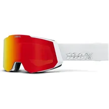 100% Snowcraft Skibrille (Größe One Size, weiss)