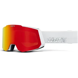 100% Snowcraft Skibrille (Größe One Size, weiss)