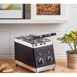 Milantoast Sandwichtoaster mit Zangen Schwarz