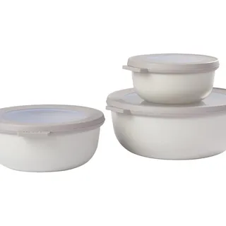 Mepal Cirqula rund weiß 19,2 x 8 cm 0,75 l 3-teiliges Set