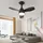 JDONG 50 cm Deckenventilator Weiß