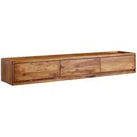KADIMA DESIGN TV-Kommode zum Aufhängen, Sheeshamholz, bis 65 Zoll,