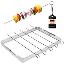 bremermann Grillspieß onesize Edelstahl Silber/Weiß