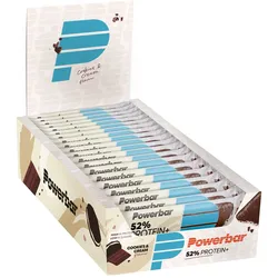 PowerBar Eiweissriegel Protein Plus 52% (Reich an Proteinen, Zuckerarm) Cookies & Cream 20x50g Box