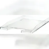 HAN Briefablage JUNIOR, transparent, C4, stapelbar, Flache Ablage im frischen Design bis Format DIN A4/C4, transparent-glasklar,