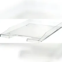 HAN Briefablage JUNIOR, transparent, C4, stapelbar, Flache Ablage im frischen Design bis Format DIN A4/C4, transparent-glasklar,