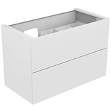 Keuco Edition 11 Waschtischunterschrank 31255300100 105 x 70 x 53,5 cm, mit LED-Beleuchtung, Lack Seidenmatt, Glas Weiß