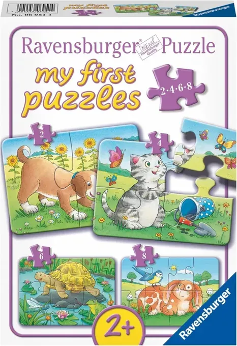 Ravensburger Mein erstes Puzzle mit niedlichen Haustieren, grau