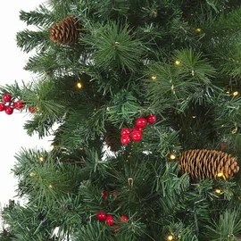 Beliani Weihnachtsbaum Jacinto Dunkelgrün 180 cm