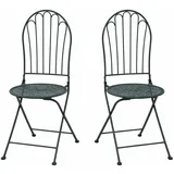 Hti-Living Ivo Gartenstuhl 39 x 54 x 94 cm blau 2 St.