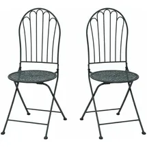 Hti-Living Ivo Gartenstuhl 39 x 54 x 94 cm blau 2 St.