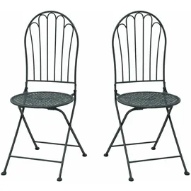 Hti-Living Ivo Gartenstuhl 39 x 54 x 94 cm blau 2 St.