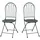 Hti-Living Ivo Gartenstuhl 39 x 54 x 94 cm blau 2 St.