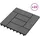 vidaXL Terrassenfliese 30 x 30 cm grau
