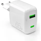 SBS Puro Reiselader 65W USB-C/USB GaN weiß