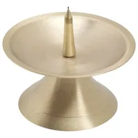 Nklaus Kerzenleuchter Scheibenleuchter Ø9cm Messing Gold