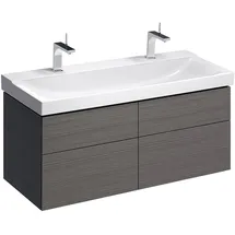 Geberit Waschtischunterschrank 4 Schubladen 117,4 x 53 x 46,2 cm Grau