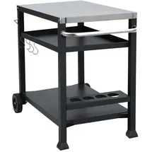 TAINO Grillwagen 100 x 85 cm Metall schwarz