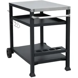 TAINO Grillwagen 100 x 85 cm Metall schwarz