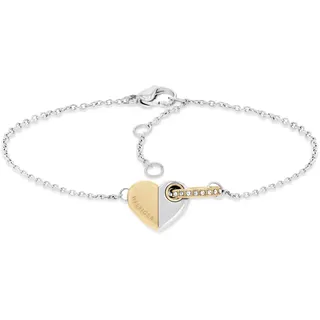Tommy Hilfiger Gliederarmband mit Herz-Charm goldfarben 2780880 Größe 18