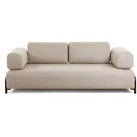 Kave Home Compo Chaise Longue-Sofa 3 Sitz(e) beige