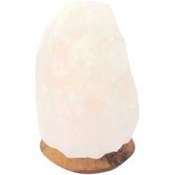 Salzkristall-Tischlampe HIMALAYA SALT DREAMS „USB-Rock“ Lampen Gr. Ø 7 cm Höhe: 13 cm, weiß Dekoleuchten Handgefertigt aus Salzkristall – jeder Stein ein Unikat, H: ca.13 cm