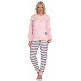 normann Frottee Schlafanzug Bündchen - 77697 in rosa | 48-50