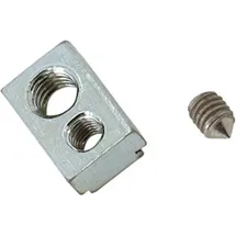 Riegler Gewindeplatte für die T-Nut, für Kompakt-/Normzylinder, M3/M4