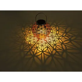 meineWunschleuchte 2er Set LED Solarlampen Laterne, Solarkugel für Solarbeleuchtung Garten Ø20cm