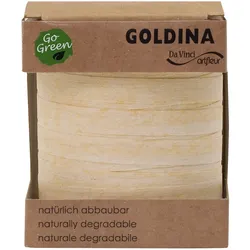 Geschenkband/Ringelband biologisch abbaubar 100 Meter Glimmer Creme