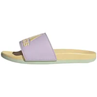 Adidas Damen Adilette Comfort Slides RUTSCHEN, Ice Lavender/Orange Tint/Linen Green, 43 EU