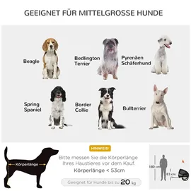 PawHut Hunde-Zubehör Schwarz 71x140x83 cm