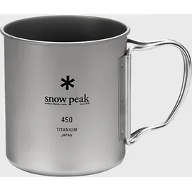Snow Peak Titanium Single Wall Becher 0,45 l Blau