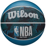 Wilson NBA Drv Plus Vibe, Outdoor und Indoor, 6, Schwarz / Blau