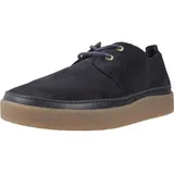 CLARKS WOOD Low, Marineblau (Veloursleder), 45