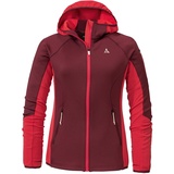 Schöffel Damen Hoody Lodron Fleecejacke, Dark Burgundy, 42