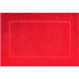 Dyckhoff Badematte DYCKHOFF "Kristall" Gr. 20, rot, H:2mm, Baumwolle, Badematten, Badematte, 2er Set Hotelmatte