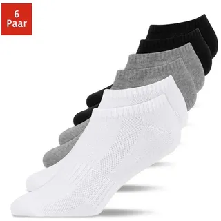 SNOCKS Sneaker Socken & Mix (Schwarz/Weiß/Grau) | 43 - 46