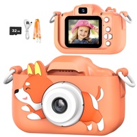 AONISE KameraKinder, Geschenk Mädchen, Spielzeug ab 3-12 Jahre, Fotoapparat Kinder, 1080P HD Digitalkamera, Geburtstags, Kinder