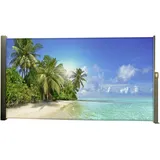 Garden Pleasure Seitenmarkise 160 x 300 cm grau Aluminium