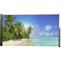 Garden Pleasure Seitenmarkise 160 x 300 cm grau Aluminium
