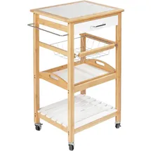 Wenko Servierwagen Finja Bambus 49,0 x 38,0 x 81,0 cm