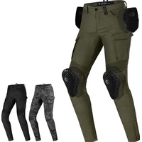 SHIMA GIRO 2.0 Damen - Elastische, Slim Fit, Cargo Biker Hose Damen mit DuraQL Schicht, Knie und Hüft Protektoren, Oberschenkeltaschen (Khaki, 26)