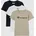 T-Shirt 3 T-Shirt Packung 3-tlg 3 bunt 68 EU