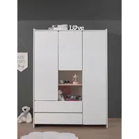 Vipack Kleiderschrank »Kiddy, mit funktioneller Einteilung und 2 Schubladen,