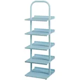 [en.casa] Kinderschuhregal, Blau Metall, 30x96x27 cm Kinder & Jugendzimmer, Kindermöbel, Kinderregale