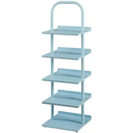 [en.casa] Kinderschuhregal, Blau Metall, 30x96x27 cm Kinder & Jugendzimmer, Kindermöbel, Kinderregale