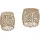 Wohnling WL6.690 Beistelltisch (2er Set) Gold 46 x 46 x 42 cm
